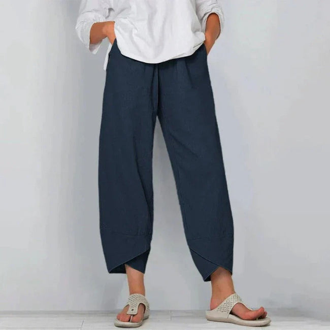Willa | Wide Leg Cropped Trousers for Women