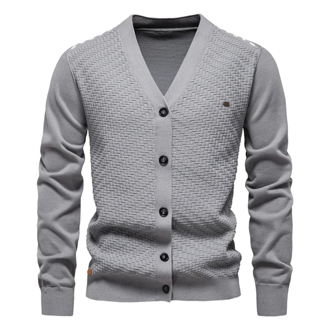 Schneider - Warm Men's Cardigan With V-Neck